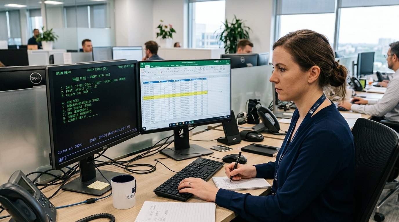 ERP, CRM, Excel y correos operando como islas
